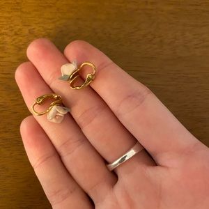 Vintage rose earrings